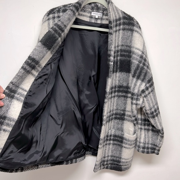 Horses Atelier White & Black Wool Plaid Jacket Size 1 - Picture 6 of 6